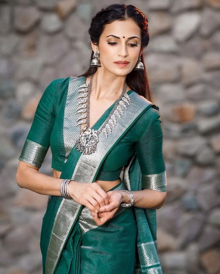Green Banarasi Blouse Design