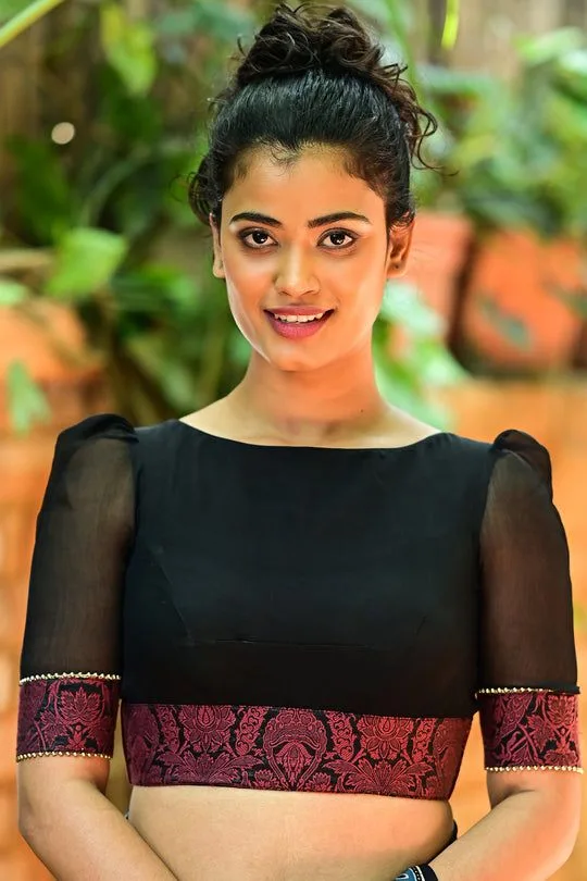 Black Boat Neck Blouse