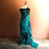 13_jpg Blue and black Tie and Die saree Georgette saree