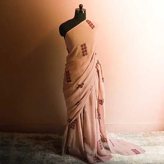 17_jpg Pastel Peach shaded Georgette sarees