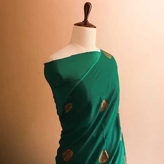 25_jpg Green colour Georgette saree