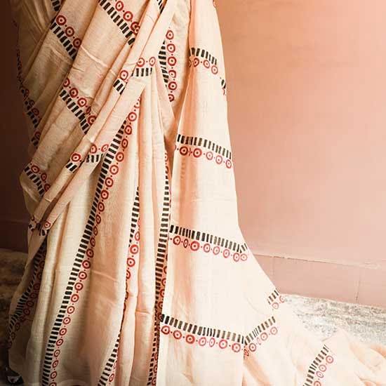 29 Beige Pastel Shade Designer Mul Cotton saree