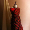 36_jpg_93a08999-2bdd-44a2-bbea-9c8a84f06401 Pure Red Organza Saree with Black hand block Prints