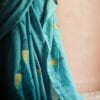 37 Pastel Blue shade Designer Mul cotton saree