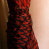 38_jpg_3cfc6e27-0d23-4658-8d40-22f9fe99f313 Pure Red Organza Saree with Black hand block Prints