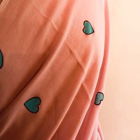 4_jpg Peach colour Georgette saree