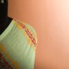 60 Pure sea green designer mul cotton saree