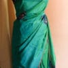 Pure Green Handloom Silk Cotton Saree