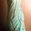 64 Sky blue Colour Pure Designer Mul cotton saree