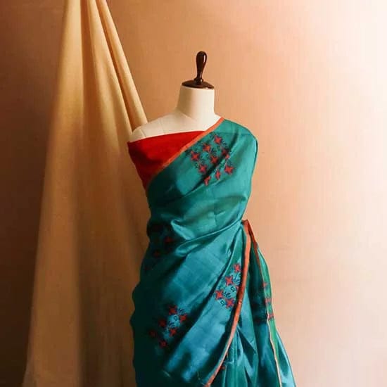6_jpg_a2294282-3f2f-4e46-9ba4-54825d1967dd Pure Handloom Blue Green Silk Cotton Saree