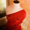 76 Red colour designer Mul cotton saree