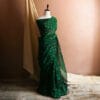 78_jpg Pure Bottle Green Handloom Silk Cotton Saree