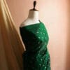 80_jpg Pure Bottle Green Handloom Silk Cotton Saree