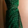 83_jpg Pure Bottle Green Handloom Silk Cotton Saree