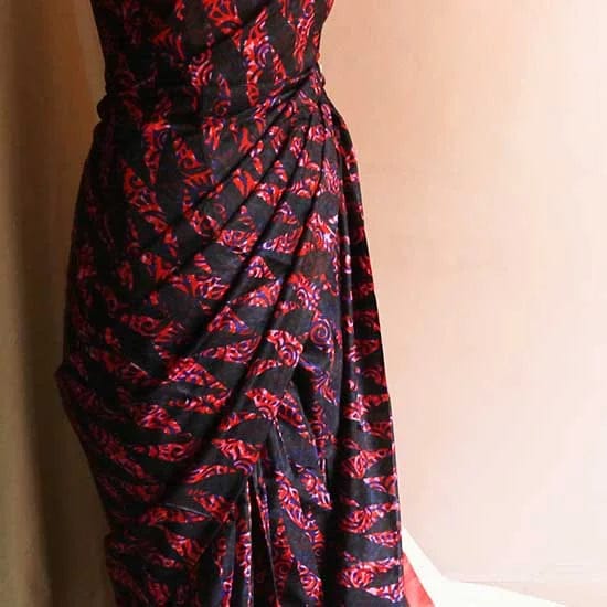 89_jpg Habutai Silk hand block Printed Saree
