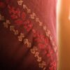 92 Reddish purple colour designer mul cotton saree