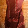 93 Reddish purple colour designer mul cotton saree