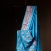 Aqua_blue_Kota_Cotton_Saree Aqua blue Kota Cotton Saree, Close up