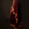 Earthen_Elegance_Brown_Kota_Cotton_Zari_Plain_Saree_2 Earthen Elegance Brown Kota Cotton Zari Plain Saree, Long size