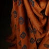 Floral_Motifs_Spiced_Orange_Kota_Cotton_Saree_2 Floral Motifs Spiced Orange Kota Cotton Saree , Printing close up