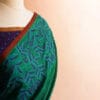 Green-Silk-cotton-with-purple-blouse-3_jpg Pure Hand-loom Forest Green Silk Cotton saree