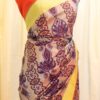 IMG-1543 Sunset Bouquet Orange and Pink Printed Kanchipuram Silk Saree