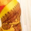 IMG-1577 Golden Sunset Yellow and Red Printed Kanchipuram Silk Saree