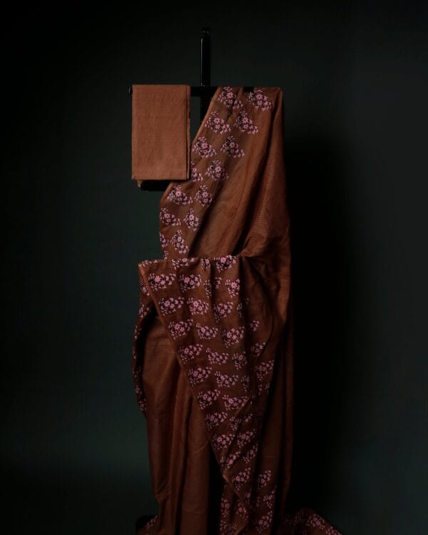 MG_0504 Brown Printed Kota Cotton Sarees