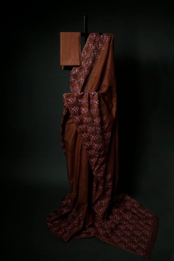 MG_0505 Brown Printed Kota Cotton Sarees
