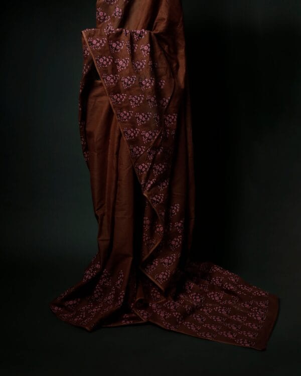 MG_0507 Brown Printed Kota Cotton Sarees