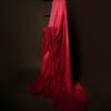 Mystic Blush Pink and Maroon Linen Shaded Saree