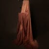 Earthen Elegance Beige and Brown Linen Shaded Saree