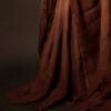 Earthen Elegance Beige and Brown Linen Shaded Saree