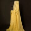 MG_6555 Golden Glow Yellow Linen Shaded Saree