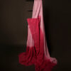 MG_6654 Rosy Romance Baby Pink and Red Linen Shaded Saree