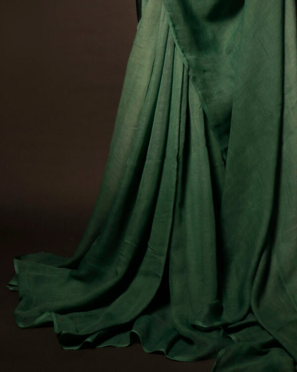 MG_6665 Spring Breeze Light Green Linen Shaded Saree