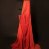 MG_6691 Tangerine Textures Orange Textured Linen Shaded Saree