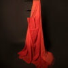 MG_6692 Tangerine Textures Orange Textured Linen Shaded Saree