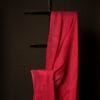 MG_6701 Crimson Elegance Red Textured Linen Shaded Saree
