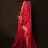Pink_Petal_Pink_Kota_Cotton_Zari_Plain_Saree_2 Pink Petal Pink Kota Cotton Zari Plain Saree, Full size 2