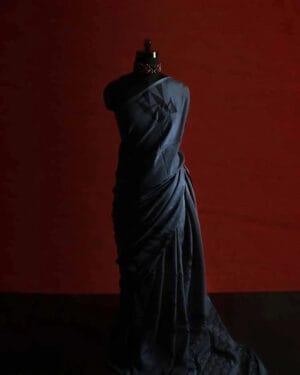 Plain_Gray_Colour_Fancy_H_S_Silk_Saree Plain Gray Colour Fancy H S Silk Saree, Full size