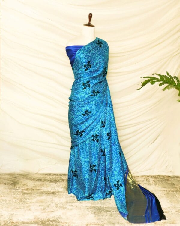 Pure-Handloom-Blue-Gaji-Silk-Saree-1_jpg Pure Handloom Blue Gaji Silk Saree