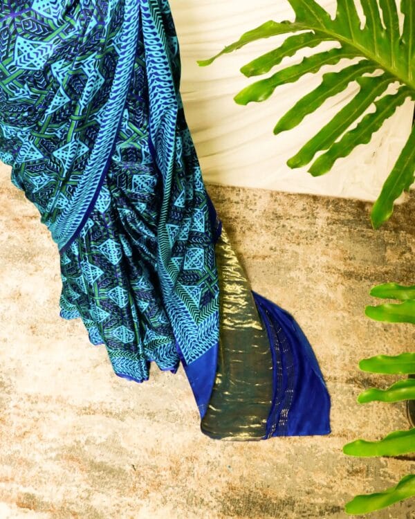 Pure-Handloom-Blue-Gaji-Silk-Saree-3-1_jpg Pure Handloom Dark Blue Gaji Silk Saree