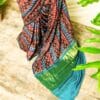 Pure-Handloom-Brown-with-Blue-Gaji-Silk-Saree-2_jpg Pure Handloom Brown with Blue Gaji Silk Saree