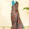 Pure-Handloom-Brown-with-Blue-Gaji-Silk-Saree-4_jpg Pure Handloom Brown with Blue Gaji Silk Saree