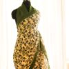Pure-Handloom-Olive-Green-Linen-Silk-Saree-2 Pure Handloom Olive Green Designer linen sarees