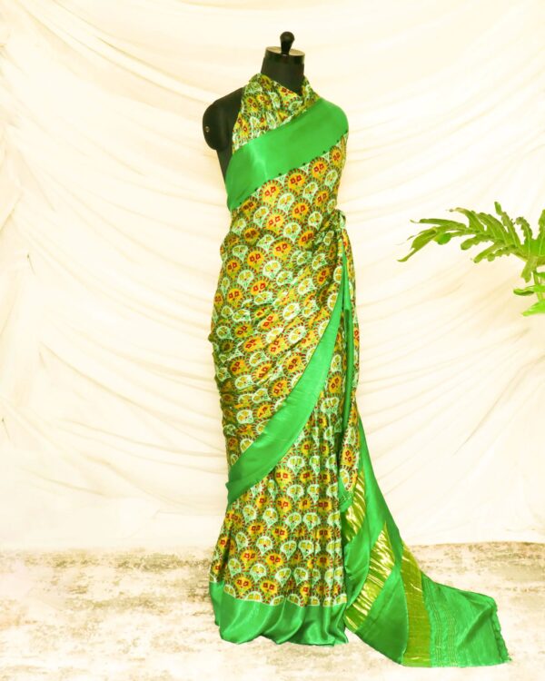 Pure-Handloom-Parakeet-Green-Gaji-Silk-Saree-2_jpg-1 Pure Handloom Parakeet Green Gaji Silk Saree