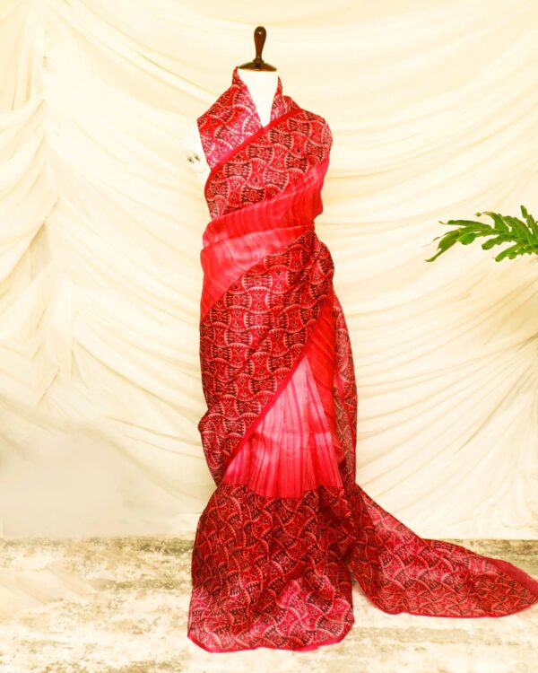 Pure-Handloom-Peach-Organza-Silk-Saree-2_jpg Pure Handloom Peach Organza Silk Saree