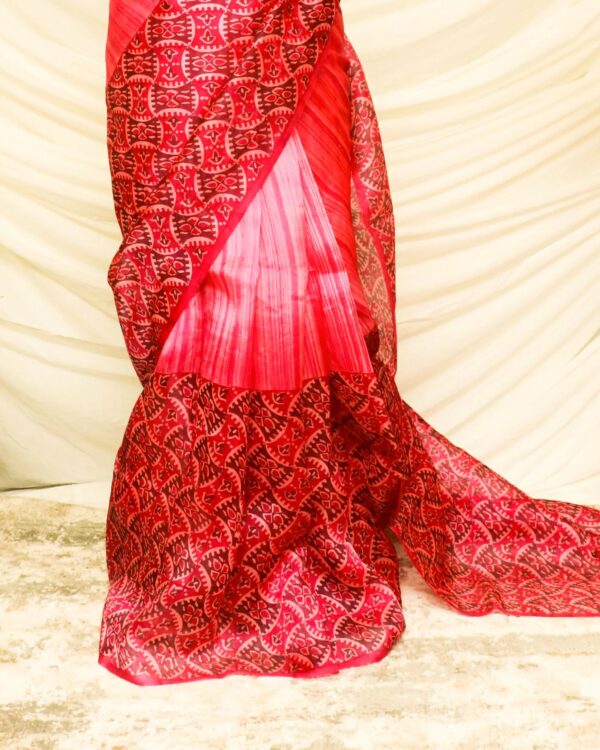 Pure-Handloom-Peach-Organza-Silk-Saree-4_jpg Pure Handloom Peach Organza Silk Saree