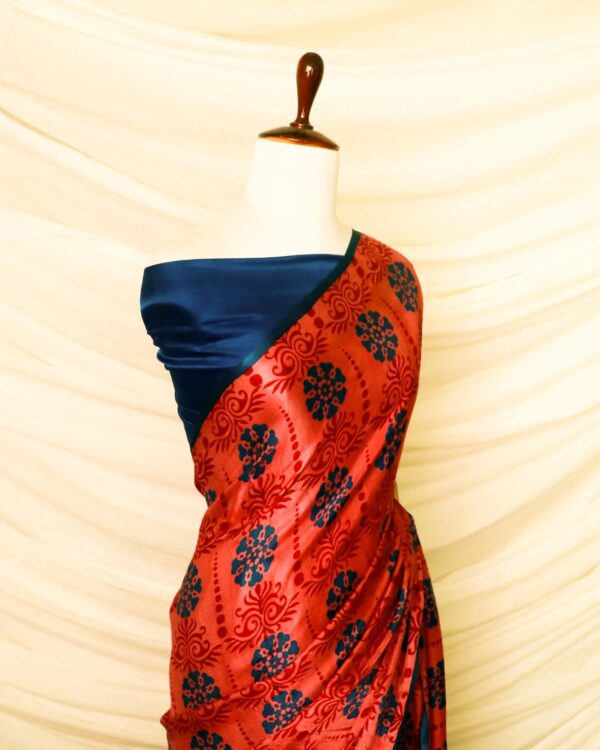 Pure-Handloom-Reddish-Blue-Gaji-Silk-Saree-1_jpg Pure Handloom Reddish Blue Gaji Silk Saree